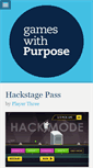 Mobile Screenshot of gameswithpurpose.org